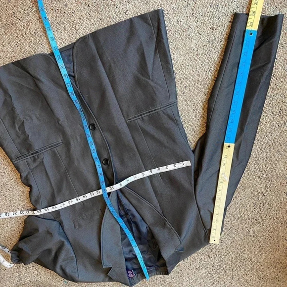 American Rag Slim Fit Gray 2Button Blazer Men Size L Pockets - Picture 3 of 5